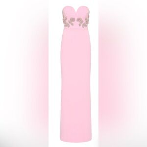 Rebecca Vallance Pink Strapless Dress